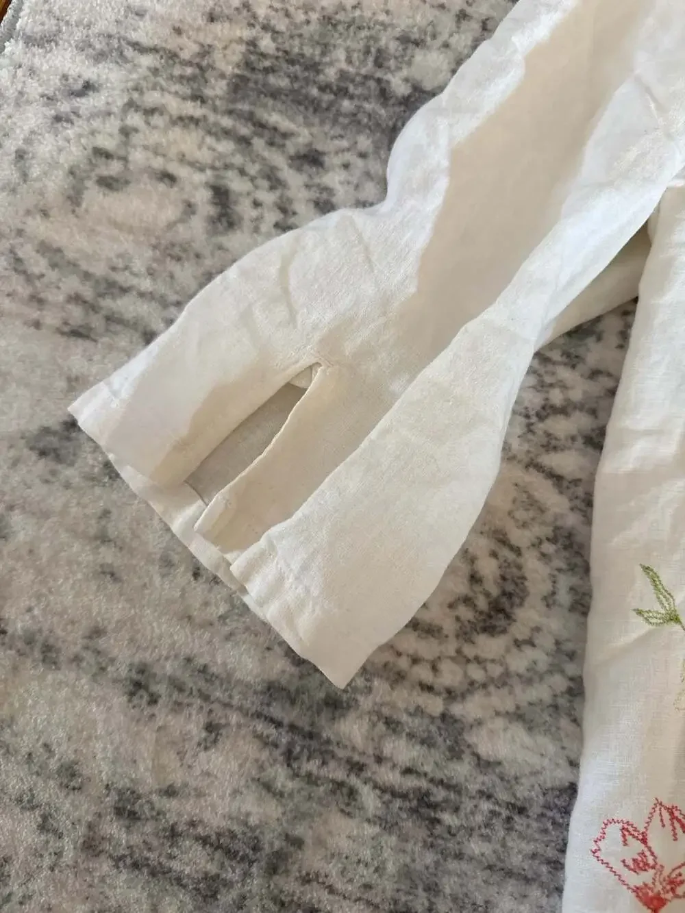 Erika cotton and linen floral top - Picture 4 of 5